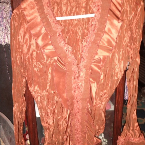 MK SOLO "VANESSA" TAFFETA BLOUSE - Picture 7 of 11